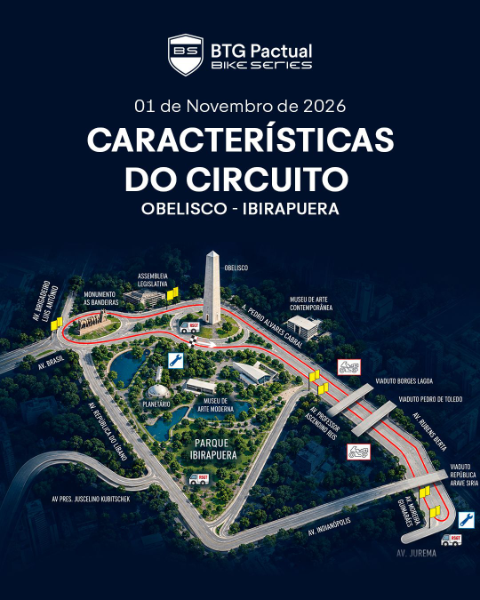 Mapa 01 de BTG PACTUAL BIKE SERIES SÃO PAULO 2026