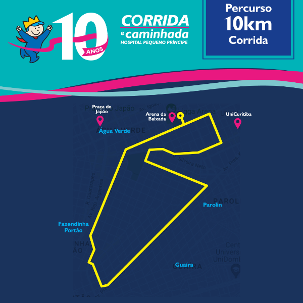 Mapa 03 de CORRIDA E CAMINHADA PEQUENO PRÍNCIPE