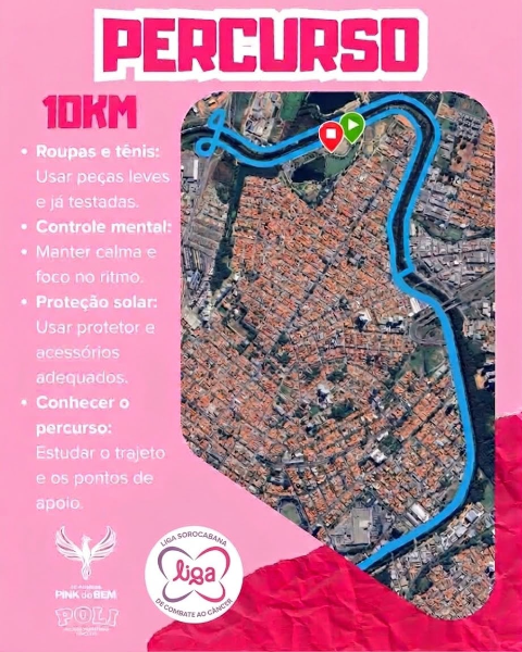 Mapa 02 de 12ª CORRIDA PINK DO BEM