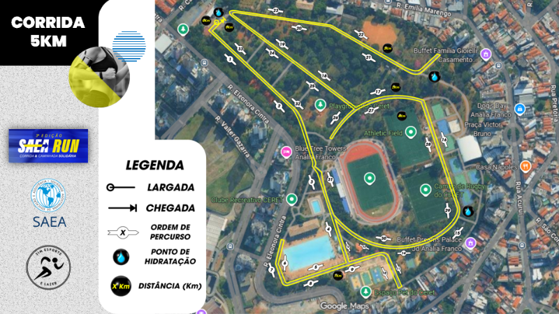 Mapa 02 de 3ª SAEA RUN 2026