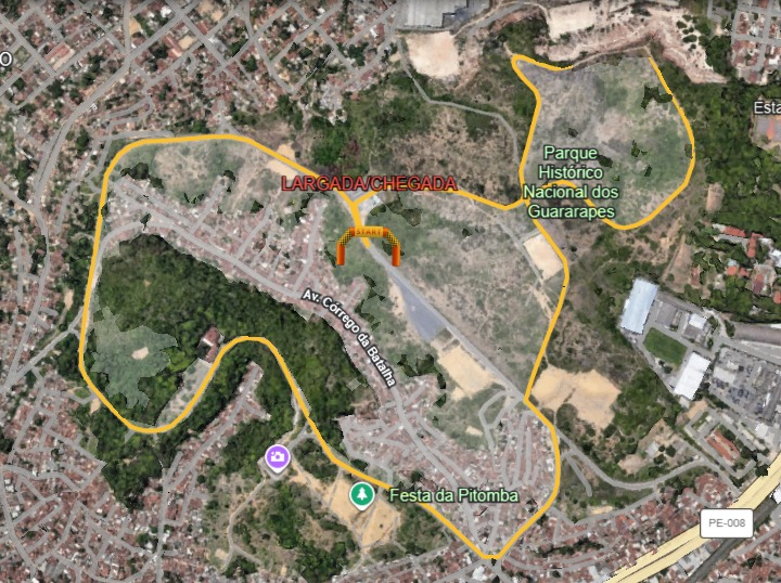 Mapa 01 de 4ª Corrida DESAFIO BOPE