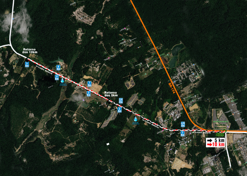 Mapa 01 de 3ª CORRIDA DA EXPOAGRO 2026