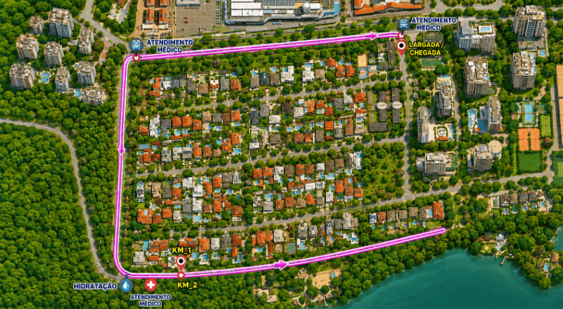 Mapa 02 de 1ª Corrida Santo Agostinho e Santa Rita