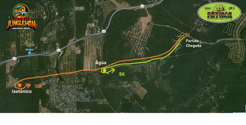 Mapa 01 de TRAVESSIA DE FÁTIMA - Desafio no GASODUTO