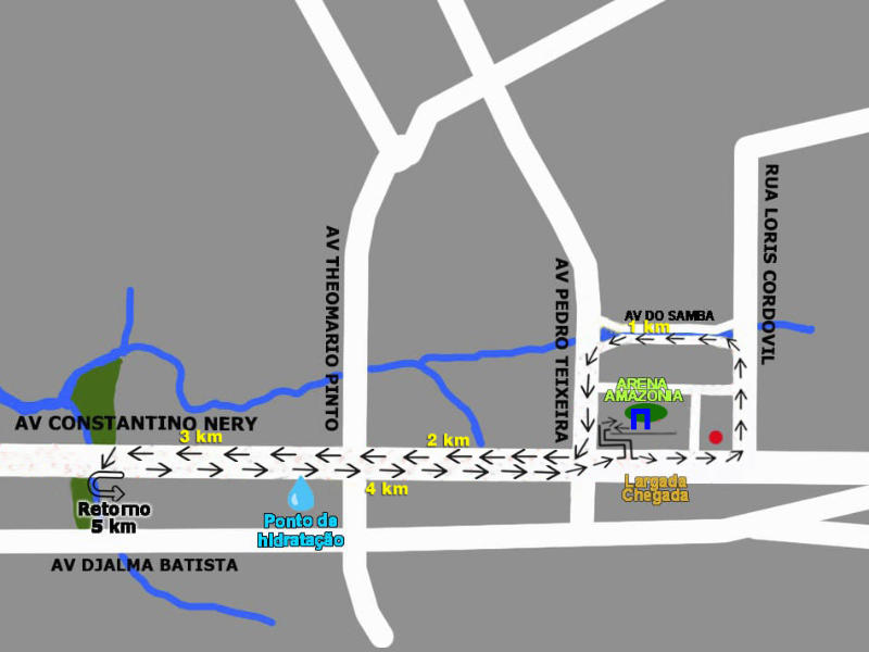 Mapa 01 de SANTO REMÉDIO RUN  CHALLENGE 2026