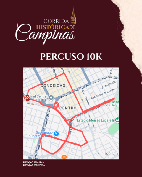 Mapa 02 de CORRIDA HISTÓRICA DE CAMPINAS 2026