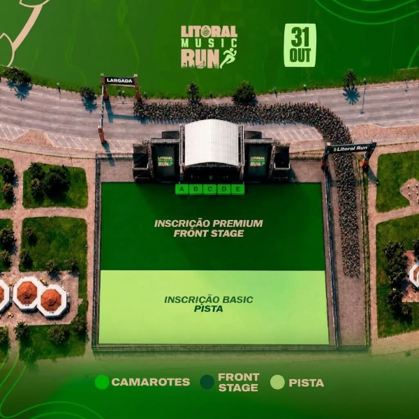 Mapa 01 de LITORAL MUSIC RUN