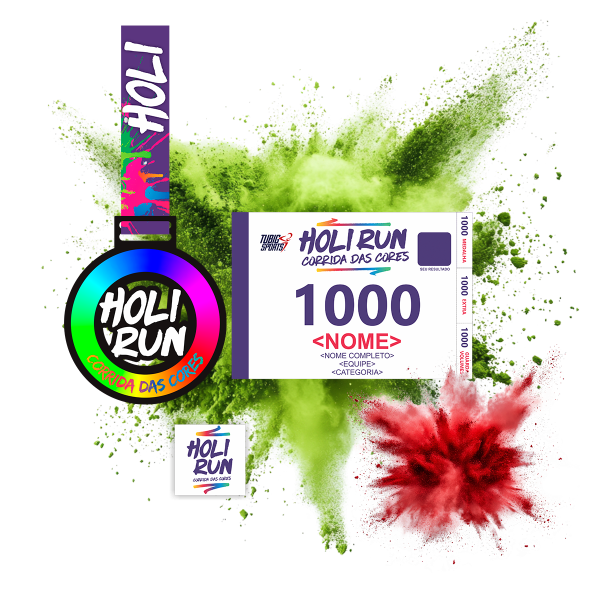 Apresentação do Kit COLOR VIBE HOLI RUN
