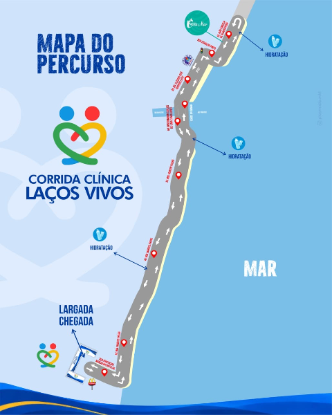 Mapa 01 de 1ª CORRIDA LAÇOS VIVOS