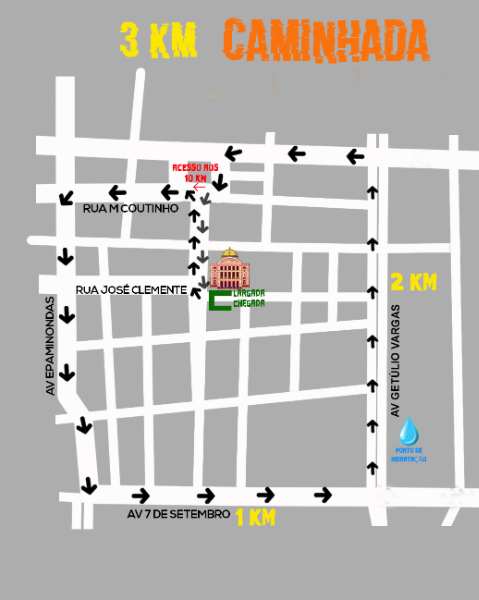 Mapa 01 de CORRIDA E CAMINHADA SEST SENAT 2026